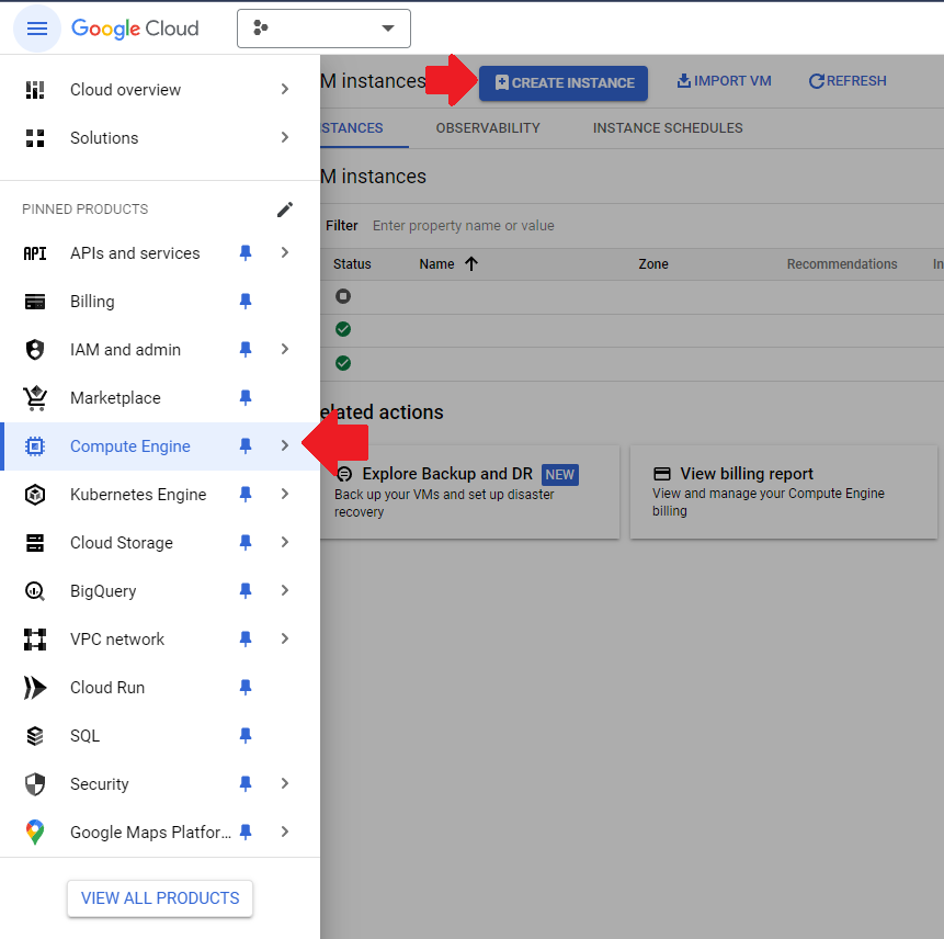 self-host-gcp-create-instance