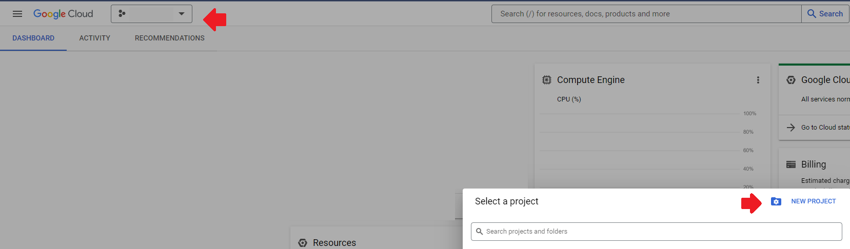 self-host-gcp-create-project